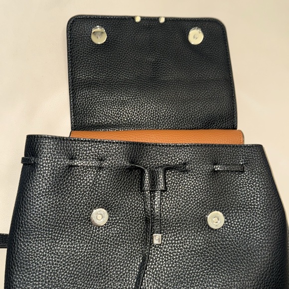 Guess Varsity Black Pebble Grain Adjustable Strap Backpack - Picture 8 of 9